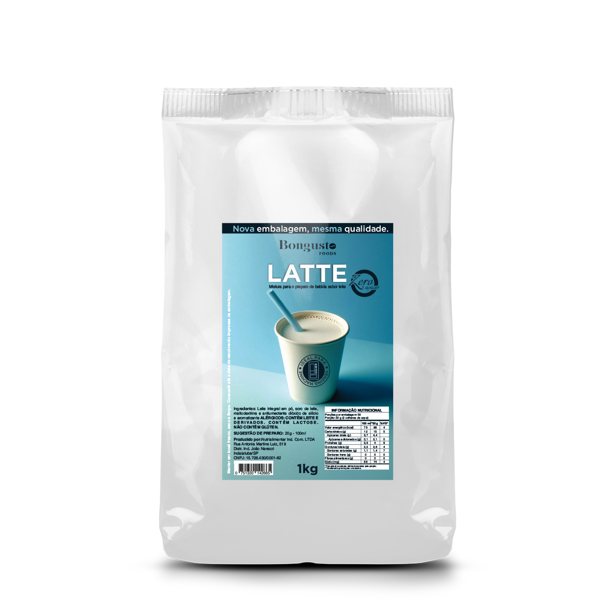 Latte Zero Açúcar